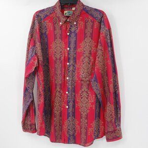 dixxon flannel shirt womens Large snap on limited edition button up plaid casual